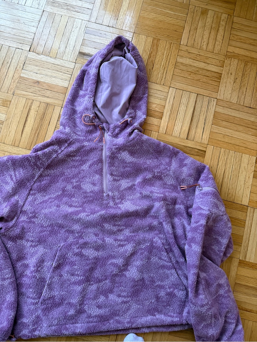 Outdoor Voices Lavender Purple Fleece Hoodie Pullover